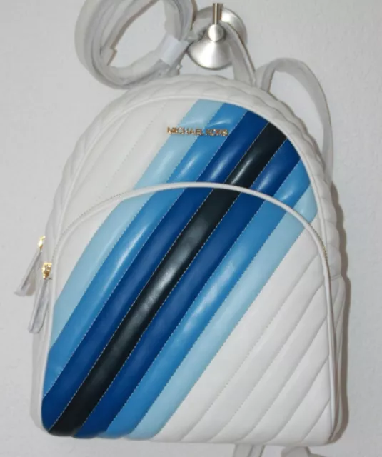 Michael Kors Mochila Multi Oxford Azul/Blanco Nuevo con Etiqueta 3