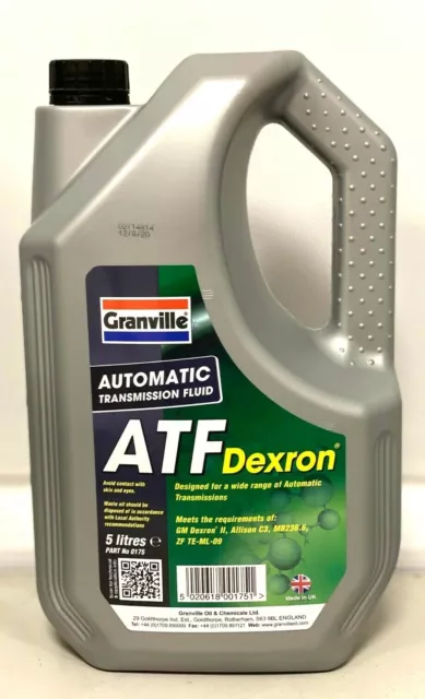 Dexron 2 II Automatic Transmission Fluid ATF / Power Steering Fluid  5L 5 LITRE