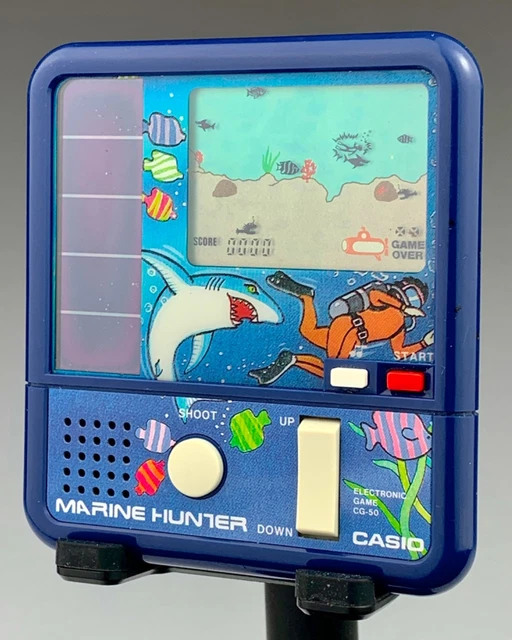 VINTAGE ELECTRONIC LCD Game Casio Marine Hunter CG-50 1983