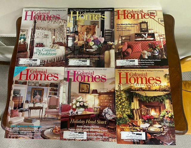 Colonial Homes Magazines 1998 - 6 total Colonial Homes Magazines 1998 - 6 total