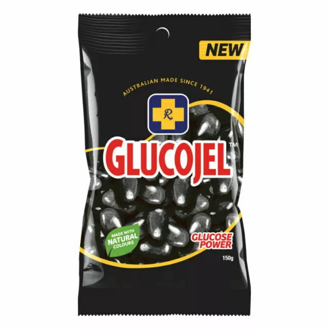 Glucojel Jelly Beans Black 150g - FREE SHIPPING