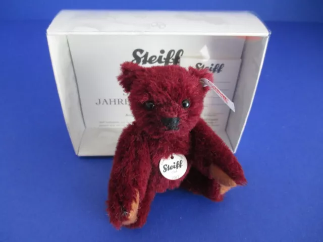 Steiff Club Jahresgeschenk 2012 Miniatur Bär Teddybär 10 cm OVP und Zertifikat.