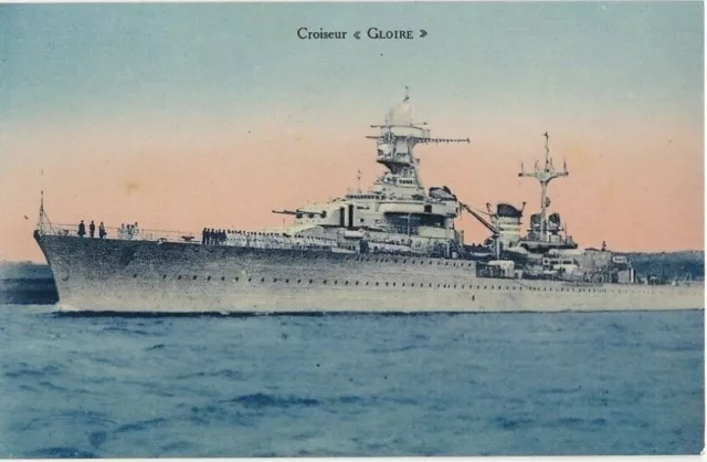 CPA 33 Navy Military ST NAZAIRE Cruiser GLORY Class GALISSONNIERE1933/1958