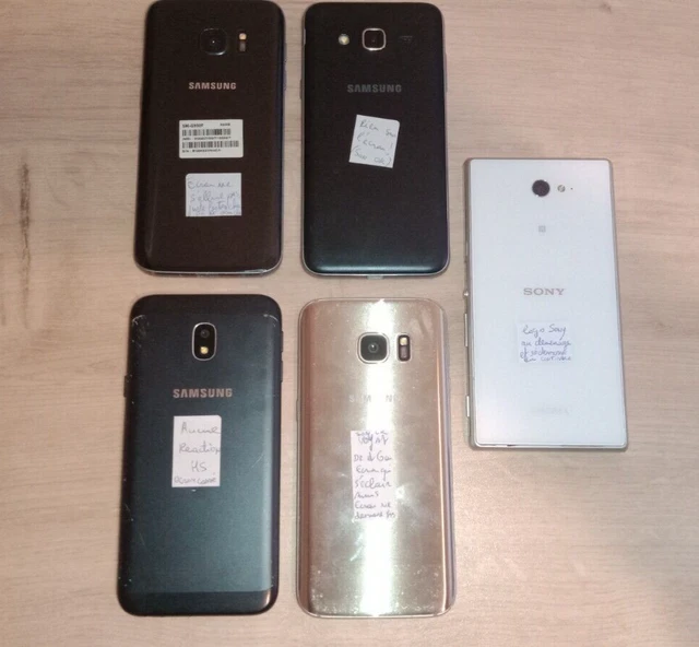 LOT DE 4 iPhone 6, 8 et X pour pièces ,à réparés, bloqués ou