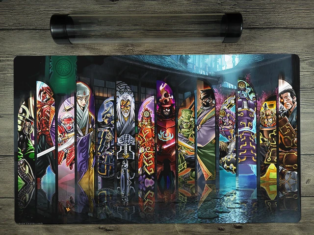 Ygomat Six Samurai Deck Trading Card Game Custom Duel TCG Playmat Free Best Tube
