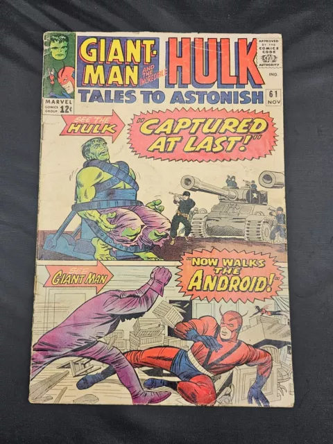 Vintage Tales To Astonish 61 Nov 1964 Giant-Man & The Hulk Comic Book Silver Age