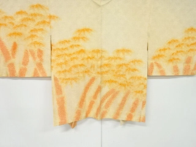 6678466: Japanese Kimono / Vintage Unused Haori / All Shibori / Bamboo
