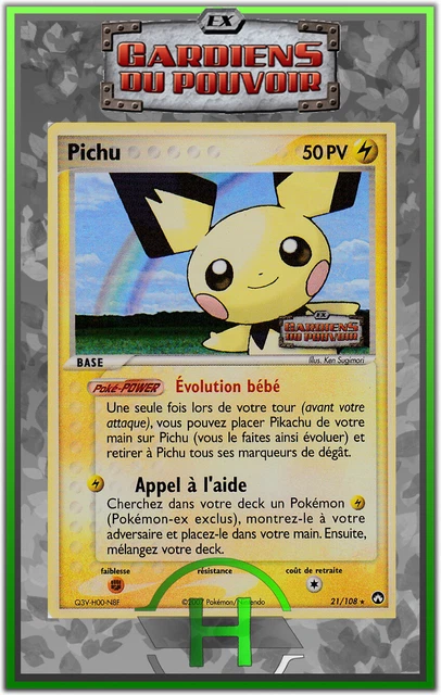 Picchu Holo - EX:Guardians of Power - 21/108 - French Pokemon Card