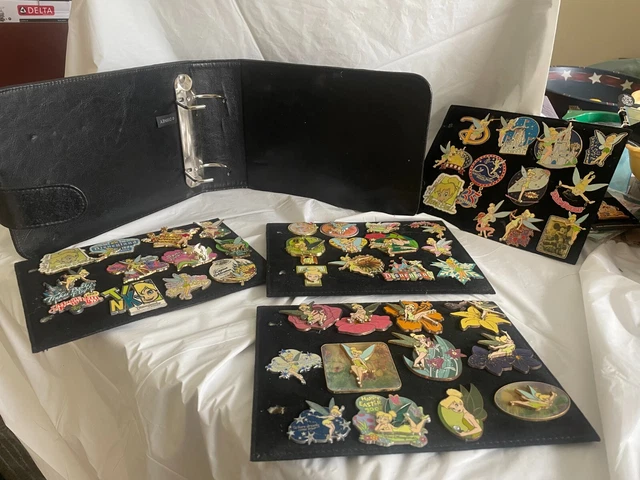 Wd Tinker Bell Amazing Pin Collection  Of 45 Pins In Black Book