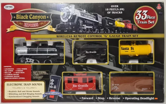 BLACK CANYON EXPRESS–33PCS TRAIN G-scale- GREAT for around