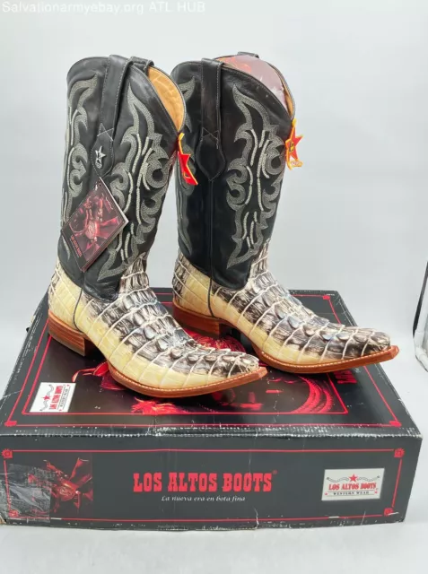MEN'S LOS ALTOS Western Boots Crocodile Print Multicolor Size 9.5 New ...