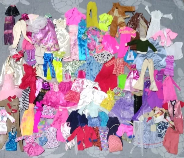 Large Lot Of Vintage And Modern Barbie And Ken Clothes TLC #3