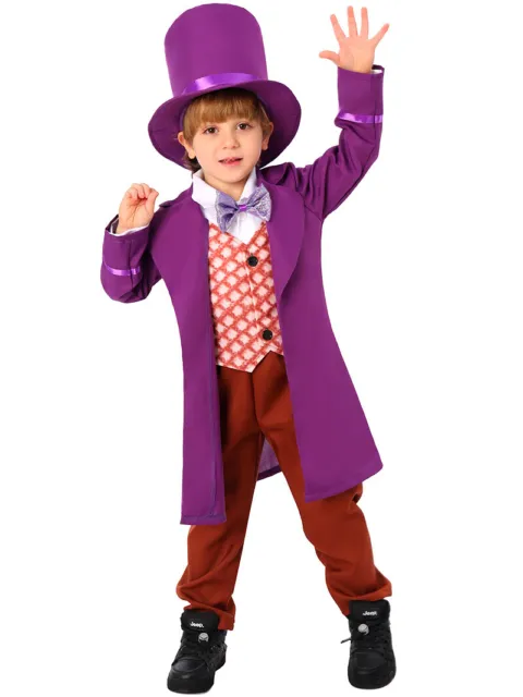 Willy Wonka Accessorio Set Charlie & Il Fabbrica di Cioccolato Costume  Bambini