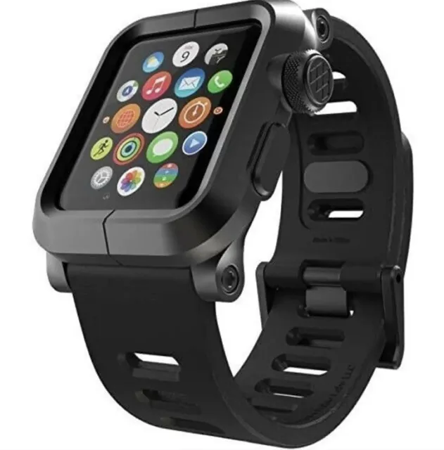 LUNATIK EPIK 007 Black Aluminum Case and Silicone Band for Apple Watch 1 42mm