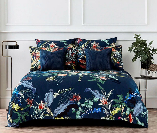 Sheridan Willow Cove Quilt Cover Set Midnight