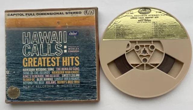 Hawaii Calls- Webley Edwards Greatest Hits Reel-To-Reel Tape Pacific TESTED