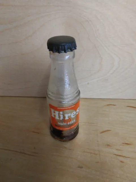 Rare Vintage Hires Root Beer Miniature soda bottle - By Billy Milwaukee
