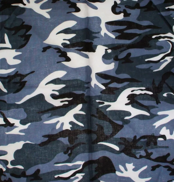 BANDANA CAMOUFLAGE ARMY BIKER Halstuch Kopftuch Motorradtuch 55x55 cm 4 FARBEN