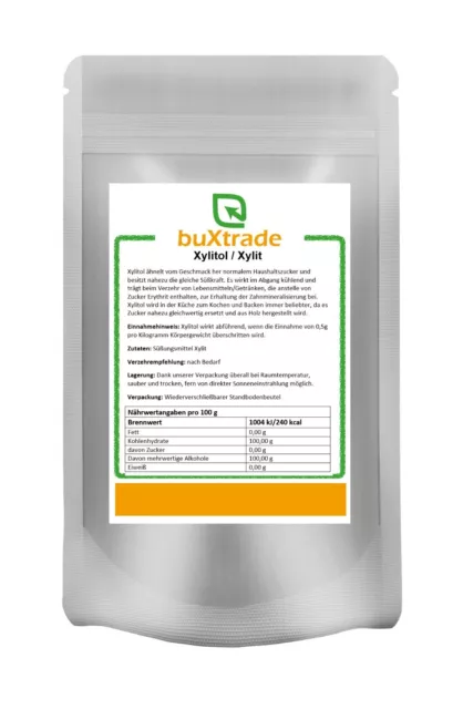 Xylitol | Xylit | Buxtrade | 100% rein | Süßsungsmittel | Birkenzucker