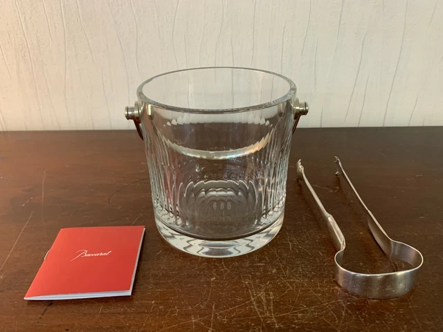 Seau à glaçons en cristal signé BACCARAT modèle