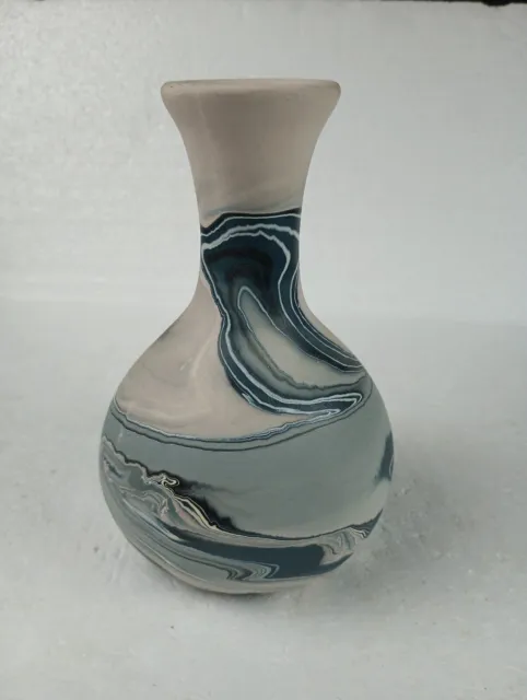 Nemadji Indian River Pottery Handmade USA Vase 6.5" tall