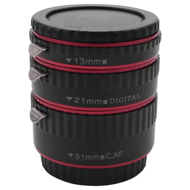Set tubi prolunga macro auto alluminio per obiettivo Ef Ef-S