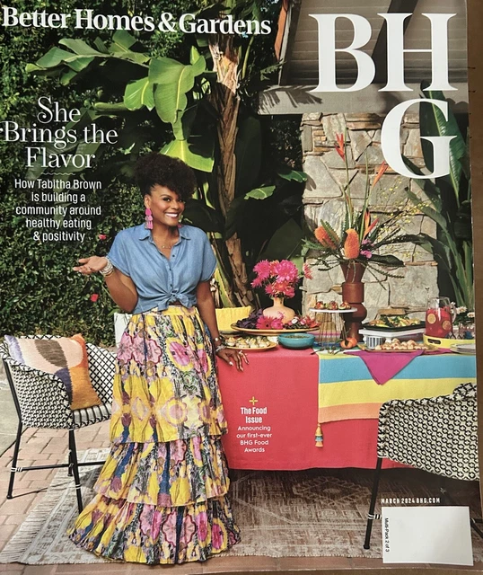 BETTER HOMES & GARDENS MAGAZINE (March 2024) TABITHA BROWN £9.97