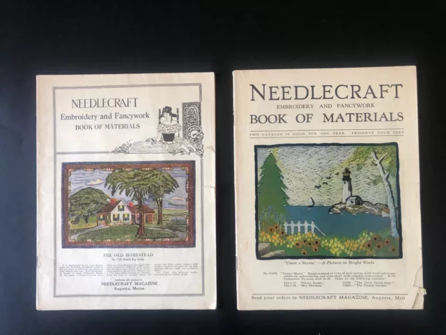 Antique Needlecraft Book of Materials Catalog Lot Mickey Mouse Humpty Dumpty Antique Needlecraft Book of Materials Catalog Lot Mickey Mouse Humpty Dumpty