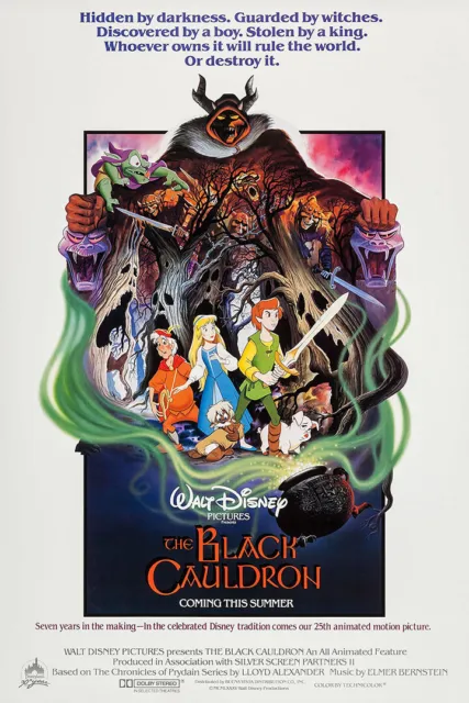 The Black Cauldron Animation Movie Action Adventure Wall Art - POSTER 20"x30"