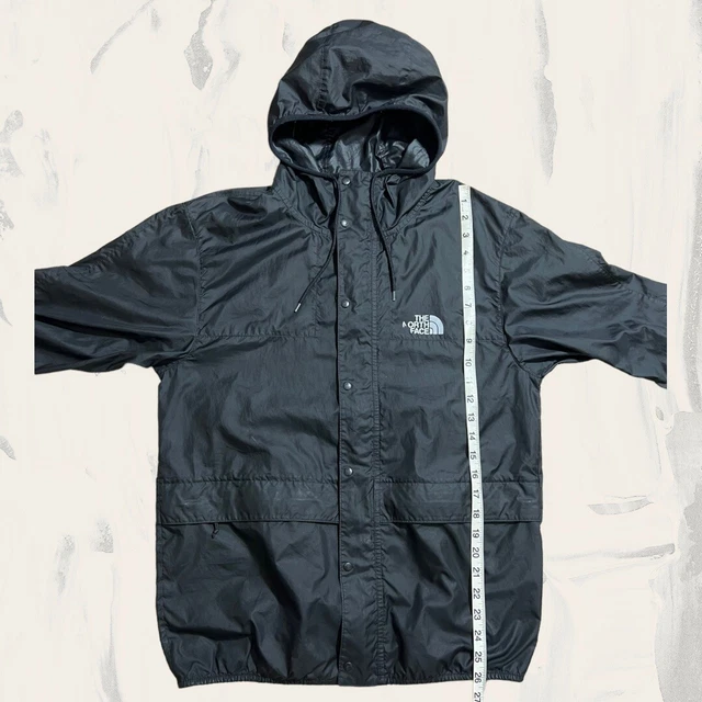 Giacca a guscio leggera da uomo nera The North Face Hyvent con cappuccio (taglia M) T268 8
