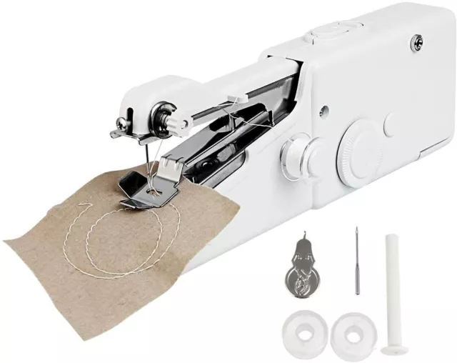 Maquina Coser de Mano Portatil Viaje 20cm,7 accesorios costura,apto todas telas