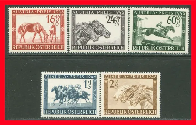 Austria Semi-postal Stamps Scott B179-B183, MNH Complete Set!! A224