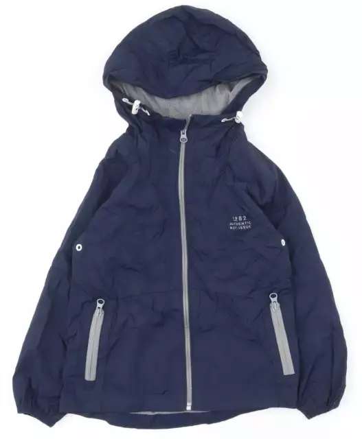 NEXT Boys Blue Rain Coat Size 4 Years Zip