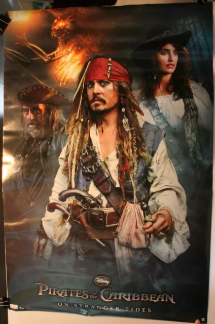 Pirates of the Caribbean On Stranger Tides 22 1/2 x 34" Poster Trends Depp