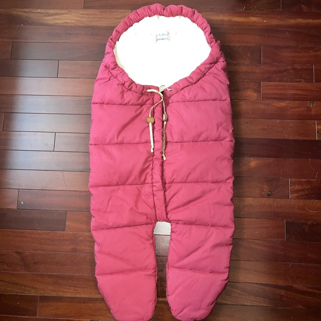 VTG 70S 80S LL Bean Baby Bag Padded Sleeping Bag 3 Months-2 Years Red