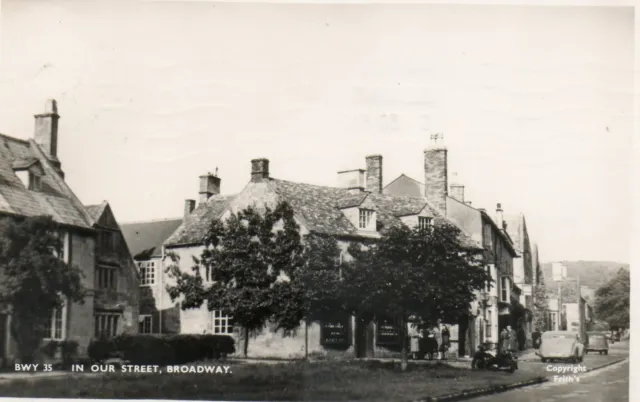 BROADWAY, Worcestershire.  "In our Street". B/W postcard