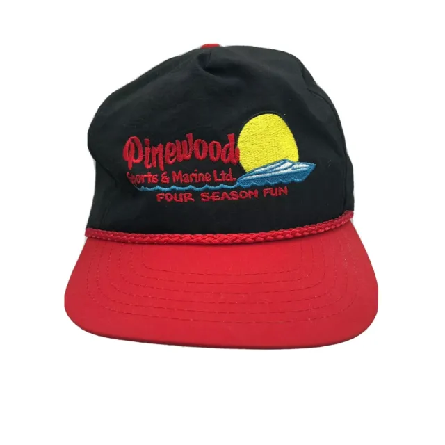 PINEWOOD SPORTS & MARINE Snapback Rope Trucker Baseball Cap Hat   YY