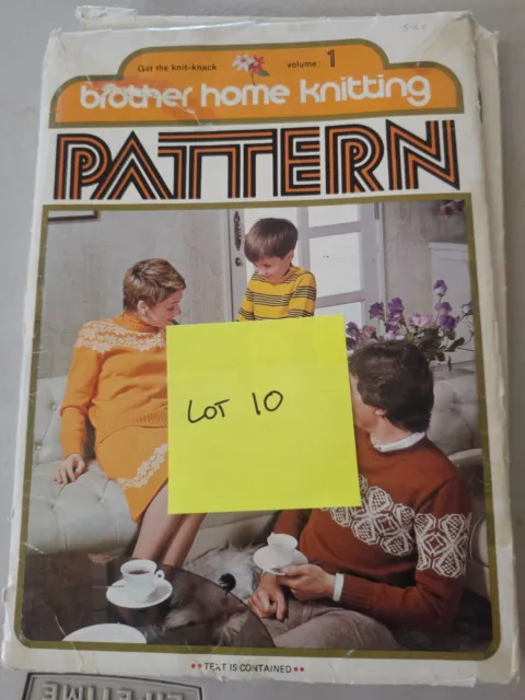 Knitting Machine Magazine: Brother Patterns For Knit Leader X3 (Lot 10)