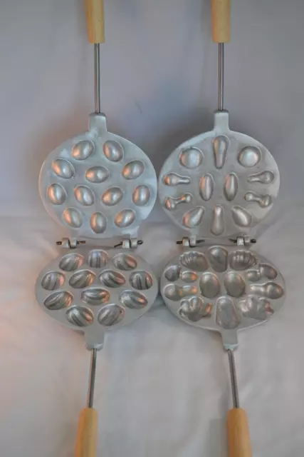 2 x Sweet Russian Assorted Mushroom Nutlets Nuts Cookie Oreshnitsa Mould Mold 12