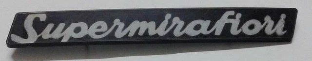 TARGHETTA SCRITTA IDENTIFICATIVA Supermirafiori per Fiat 131 EUR 22,00 -  PicClick IT