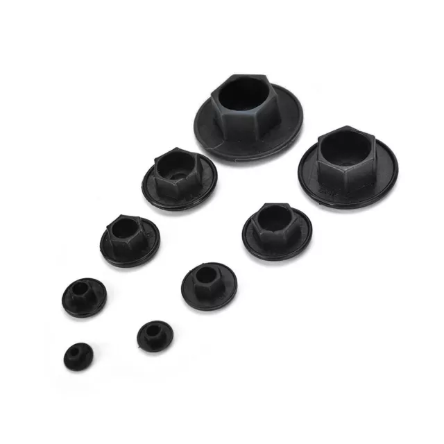 20X Black Hex Socket Allen Bolt Screw Nut Hexagon Head Cover Cap Protector H:-h 2