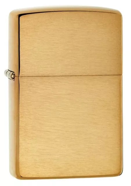 Zippo 168, Armor Lighter, Brushed Brass Finish