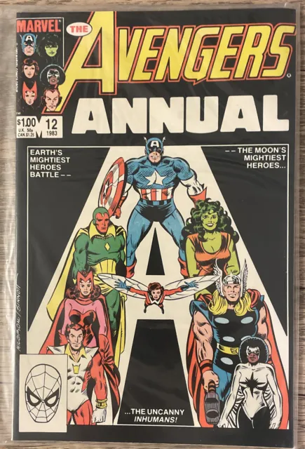 Avengers Annual 12 1983 Marvel Comic Book Inhumans  VF/NM.   C01
