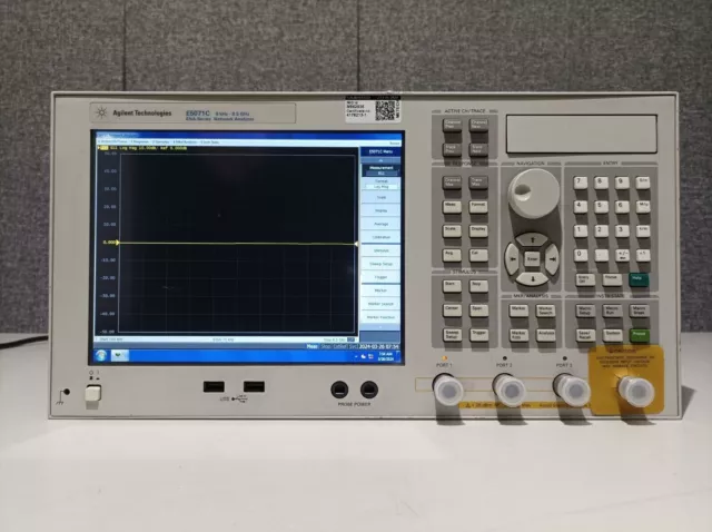 Agilent E5071C, analyseur de réseau série ENA, 9 kHz-8,5 GHz, Cal, avec...