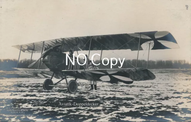 Foto Flugzeug Oldtimer Aviatik  Doppeldecker  X121