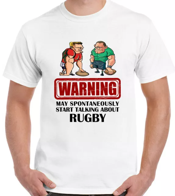 T-shirt da rugby può iniziare spontaneamente a parlare di uomini divertente Coppa del Mondo