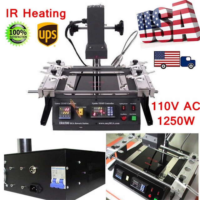 110V IR6500 BGA Rework Station Xbox360 PS3 Infrared Soldering&Welding Reballing