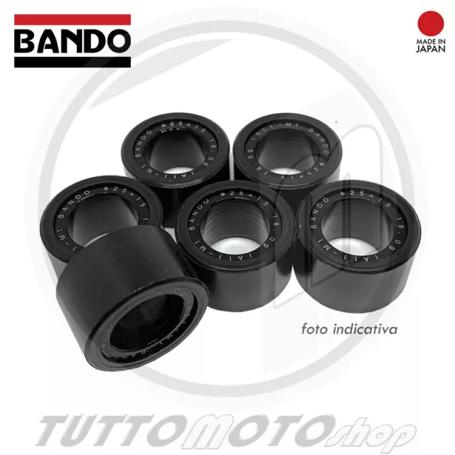 Kit 6 Rulli Originali Bando Gr. 13 Yamaha Xenter 125 2012 2013 2014 2015 2016