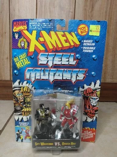 Marvel X-Men Steel Mutants 1994 Toy Biz Spy Wolverine vs Omega Red Figure NEW !