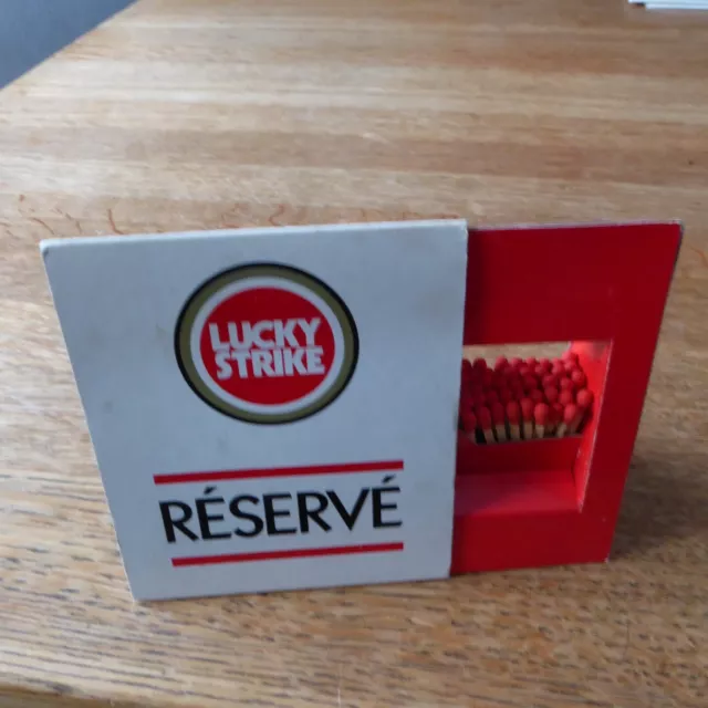 Streichhölzer Lucky Strike RESERVE Tischreservierung Sammler